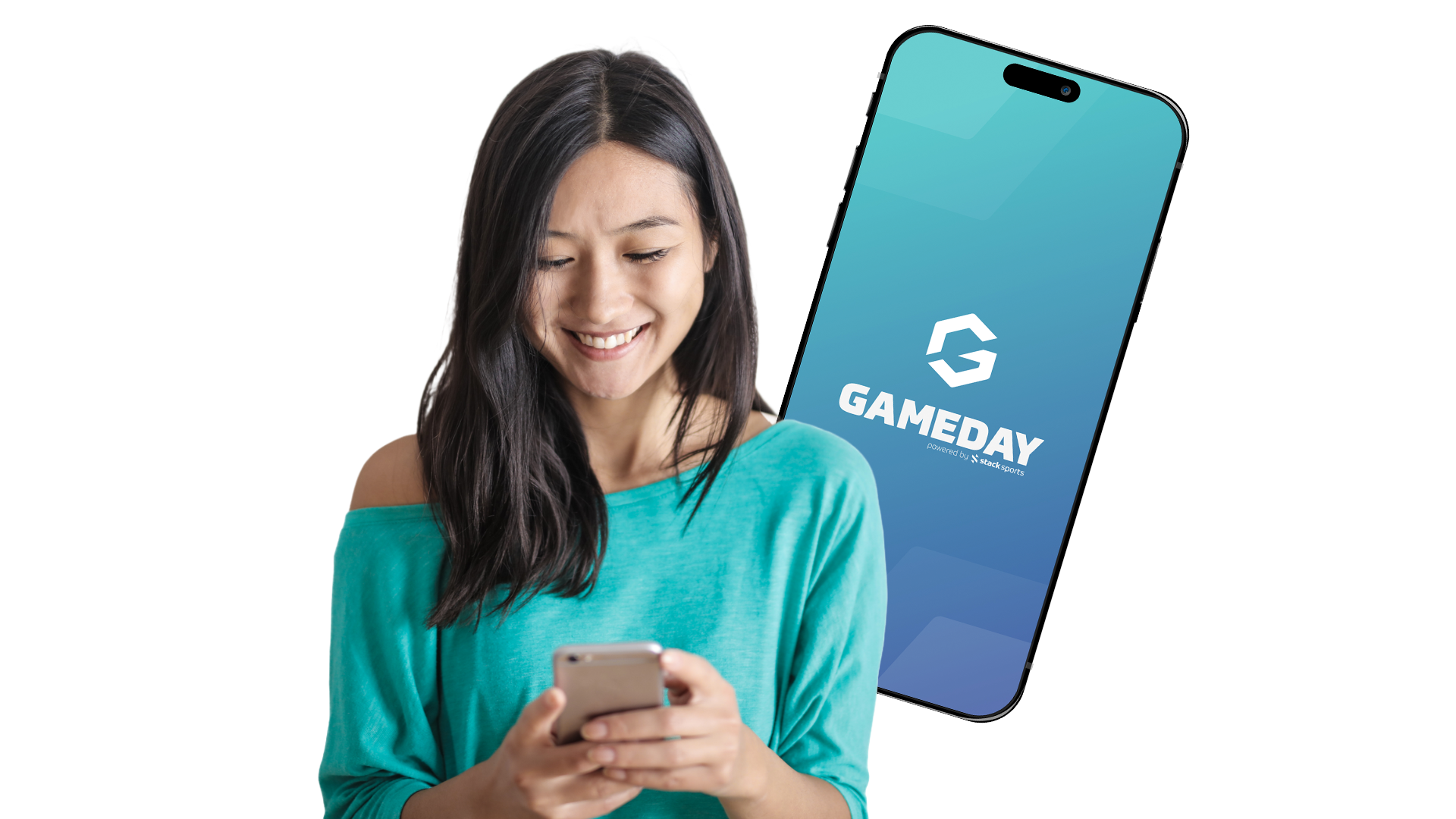 GD Teal – Lady & Phone